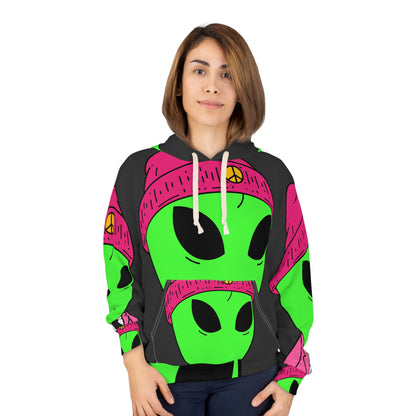 Sudadera con capucha unisex Business Alien Anime Cartoon AOP 