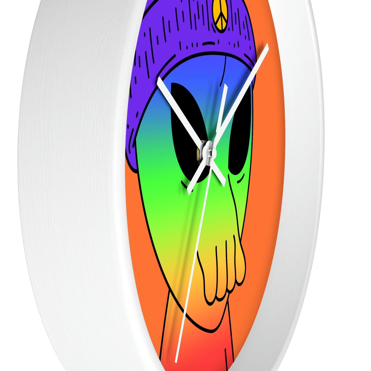 Peace Alien Pride Wall clock