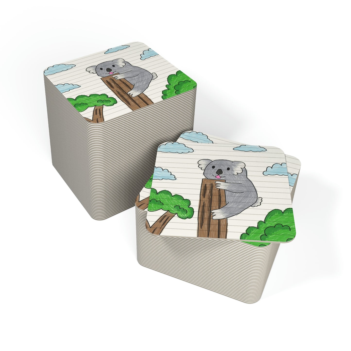 Koala Bear Animal Tree Climber Coasters (50, 100 pcs)