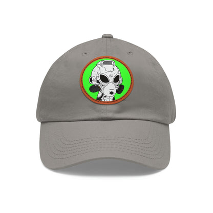 Alien LOL Visitor Dad Hat with Leather Patch (Round)