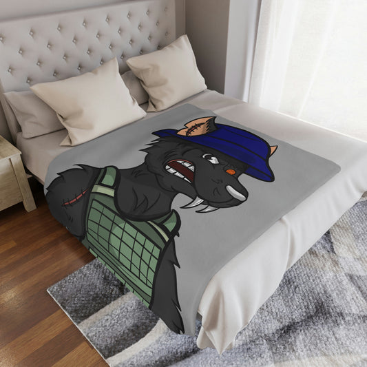 Army Wolf Minky Blanket