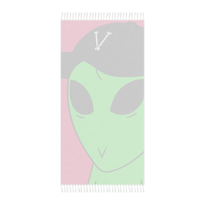 V Face Visitor Green Body Alien Black Hat Visi Boho Beach Cloth