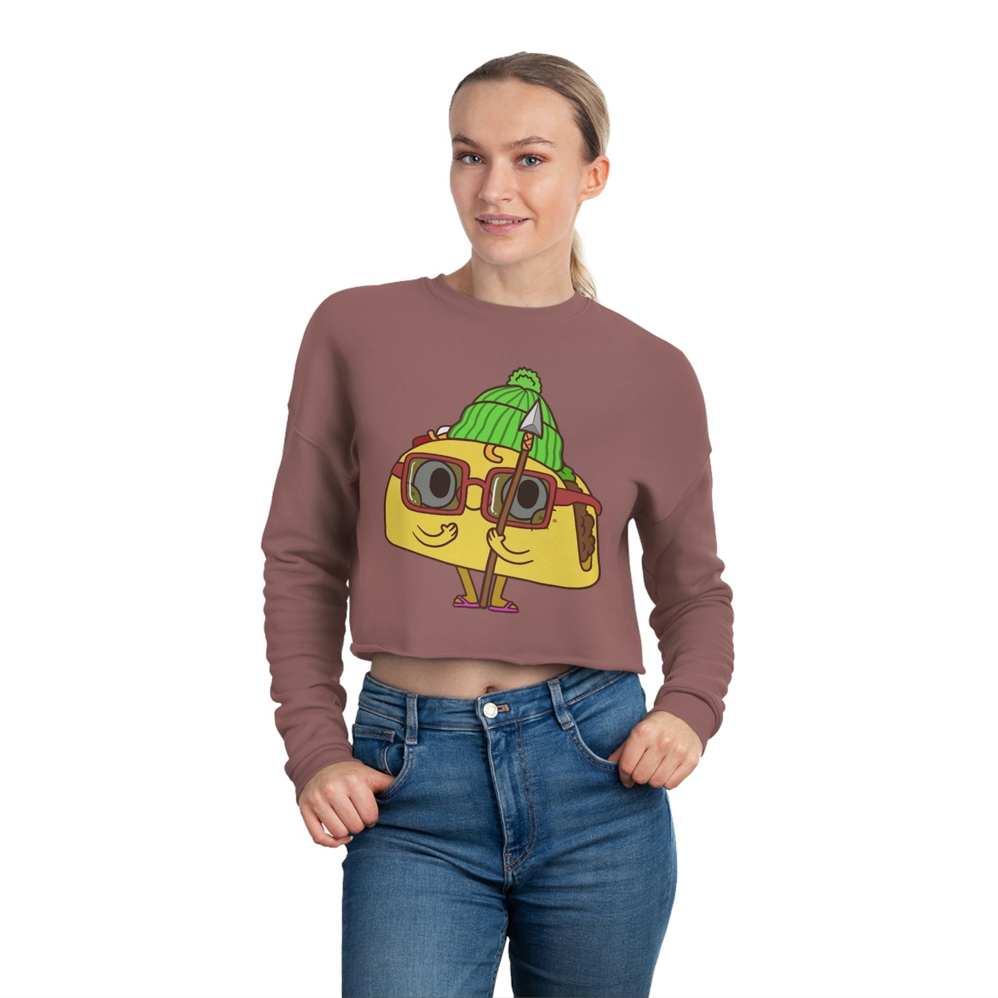 Tribal Taco Women's Cropped Sweatshirt