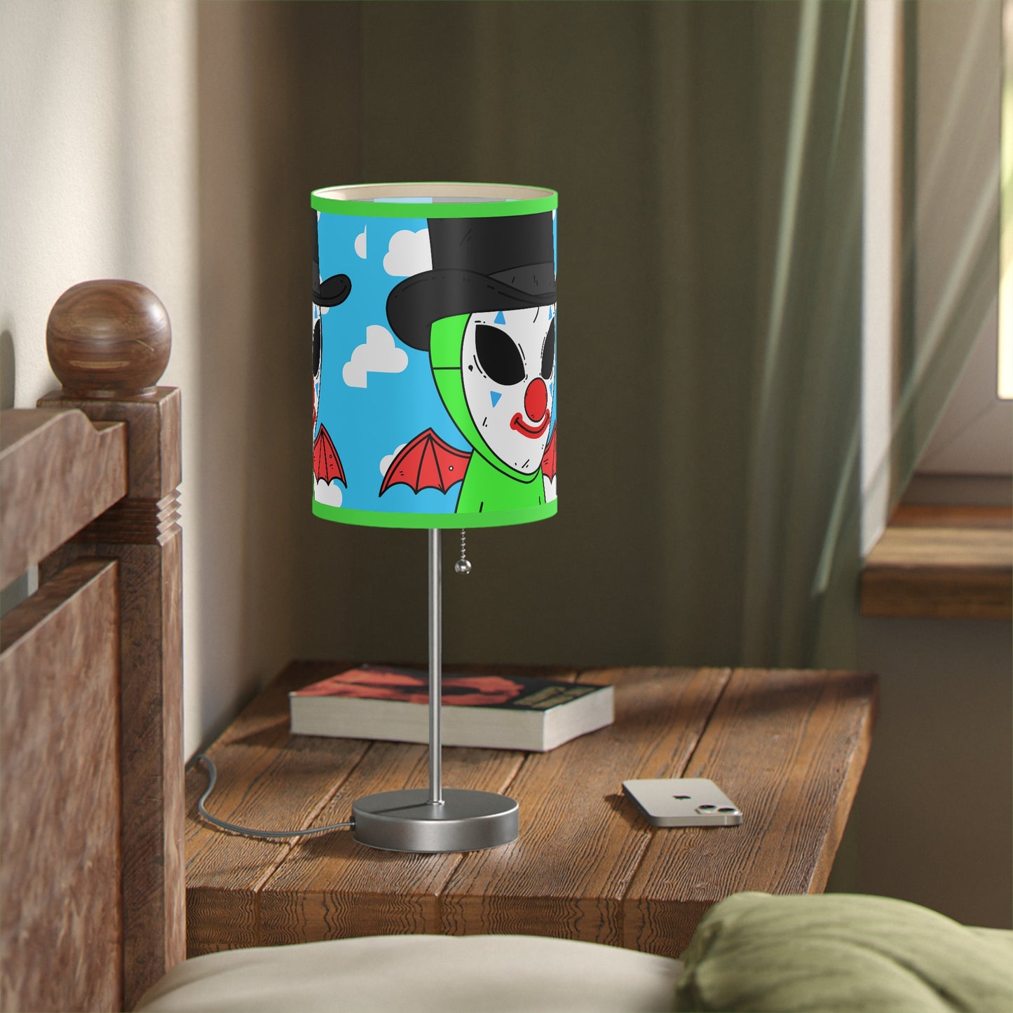 Alien Posse Clown Cartoon Visitor Lamp on a Stand, US|CA plug