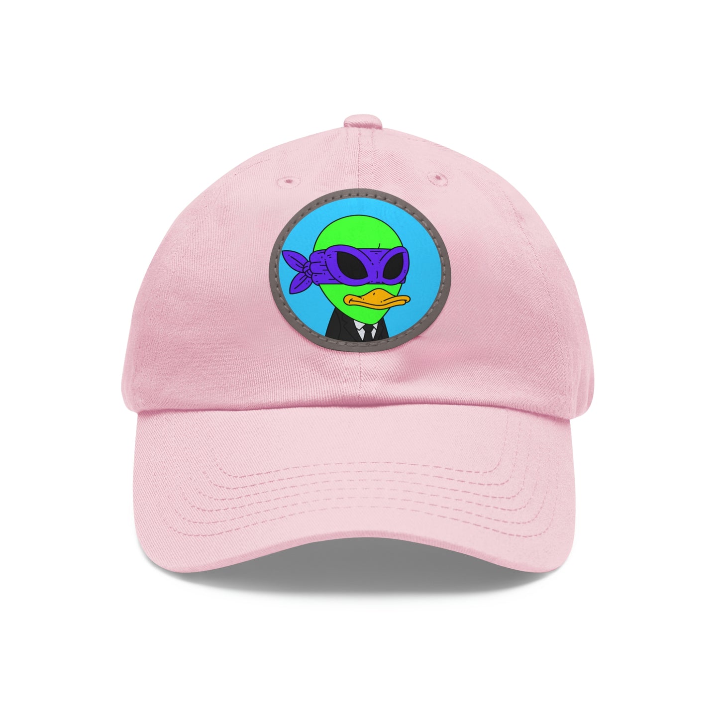 Visitor 751 Alien Dad Hat with Leather Patch (Round)