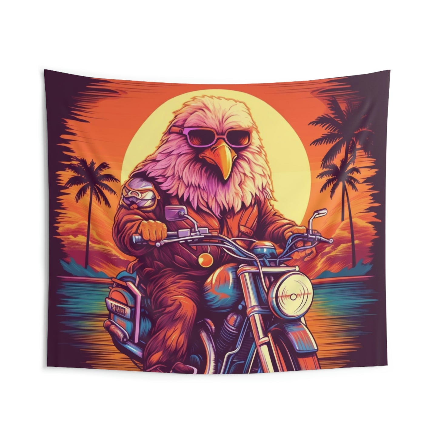 Classic American Motorcycle Ride Biker USA Style Indoor Wall Tapestries