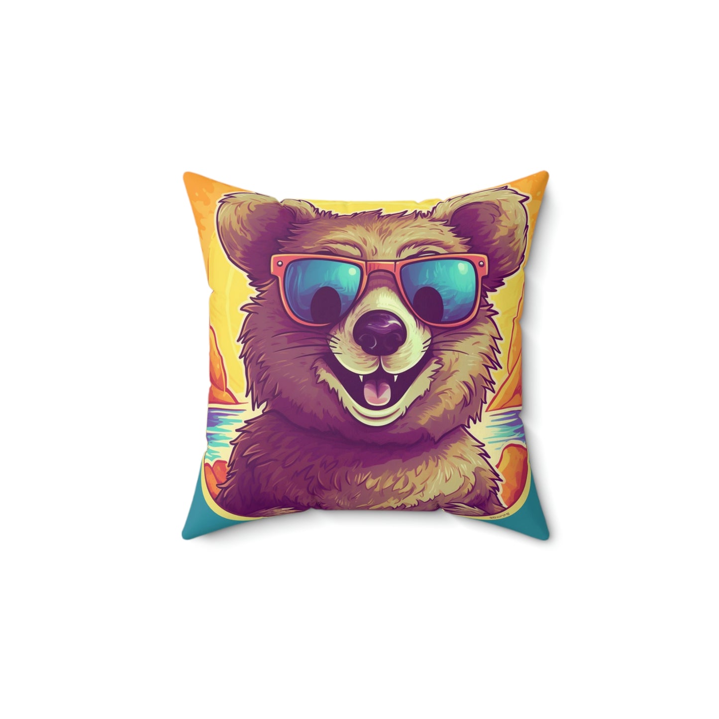 Quokka Animal Culture Character Anime Spun Polyester Square Pillow