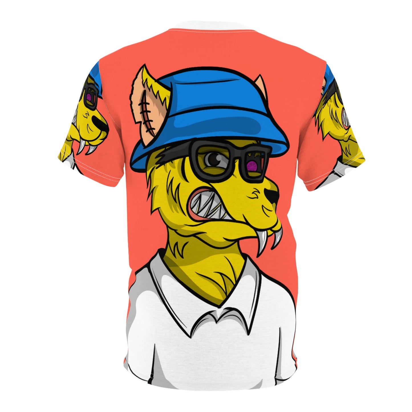 Cyborg Werewolve Preppy Collar Shirt Wolf Unisex AOP Camiseta cortada y cosida 