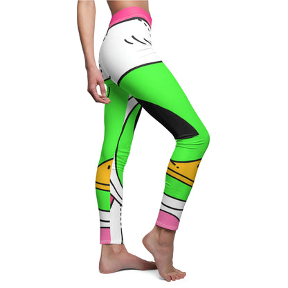 Duck Bunny Alien Women's Cut & Sew Casual Leggings