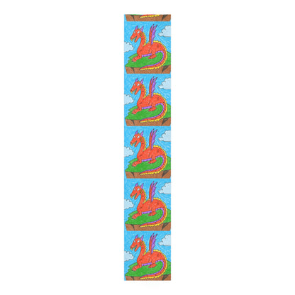 Fierce Dragon Medieval Table Runner