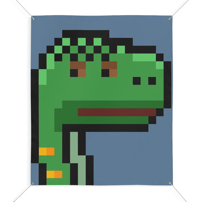 Dinosaur Dino Pixel Matte Banner