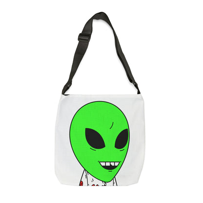 Alien Green Sporty Adjustable Tote Bag (AOP)