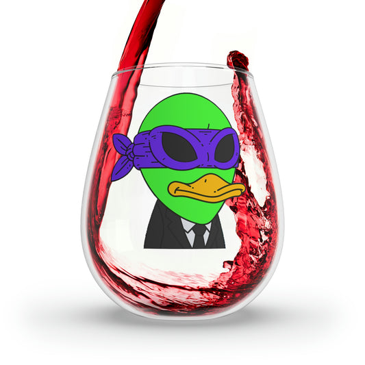 Visitor 751 Alien Stemless Wine Glass, 11.75oz
