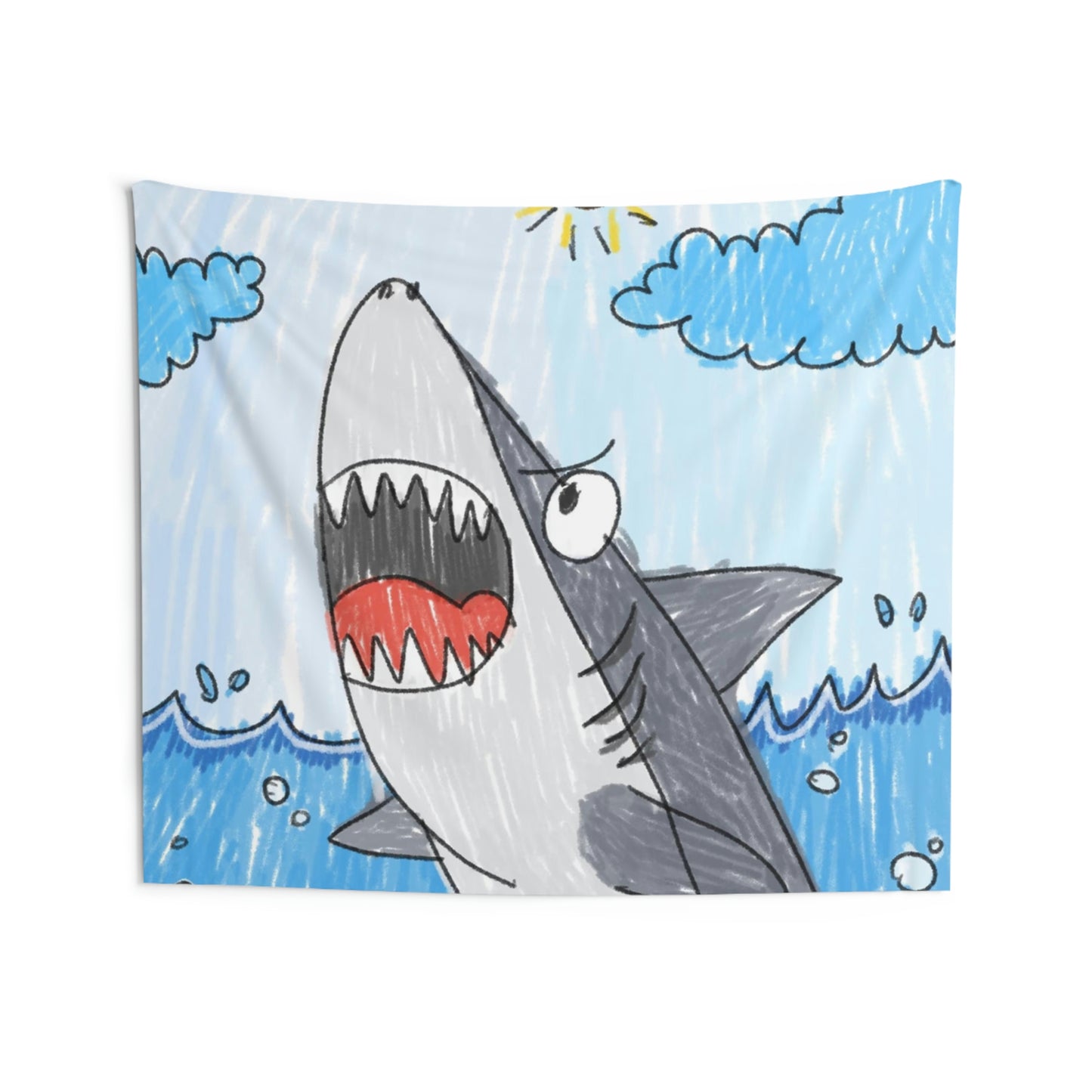 Shark Jaw Teeth Attack Ocean Sea Creature Indoor Wall Tapestries