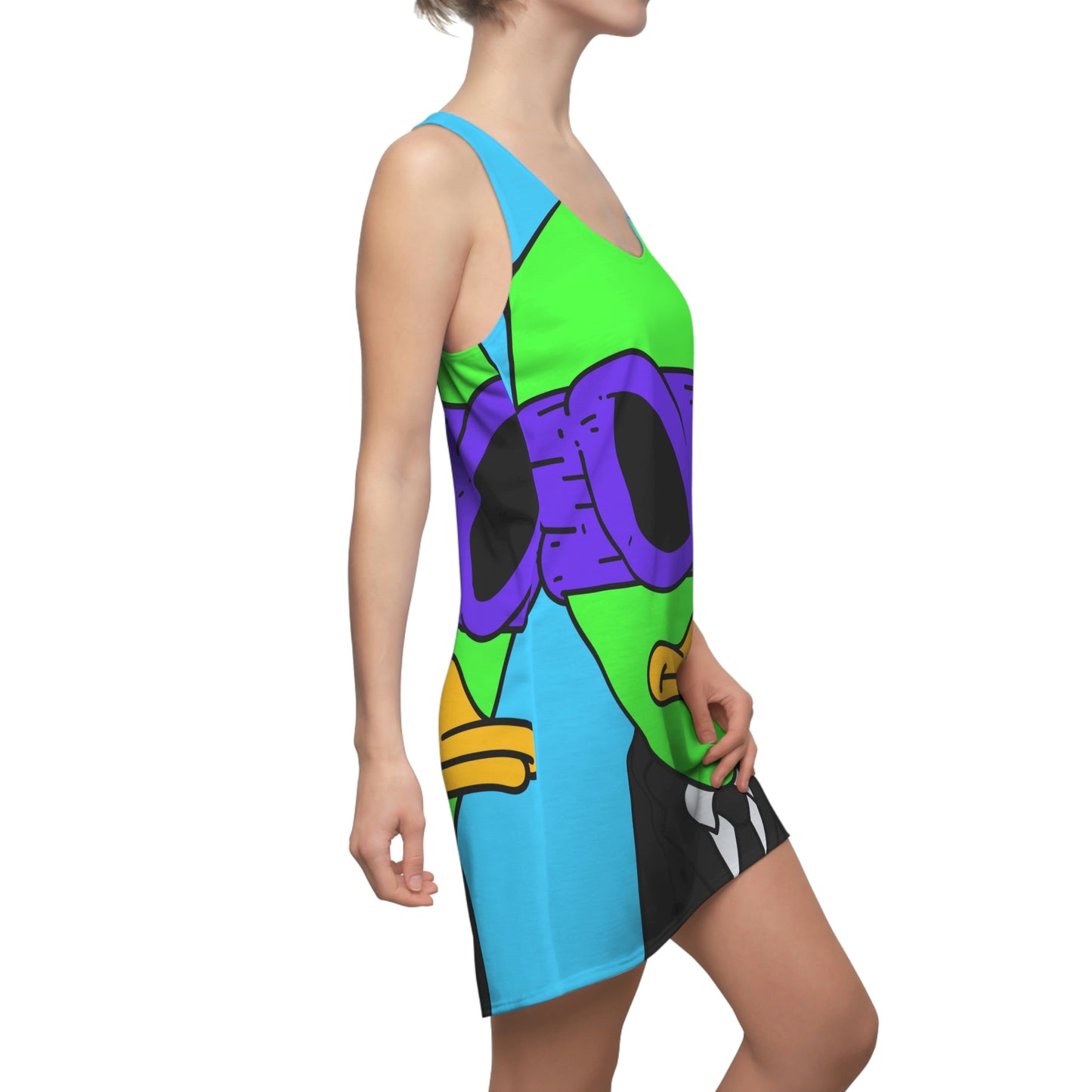 Visitor 751 Alien Women's Cut & Sew Racerback Dress