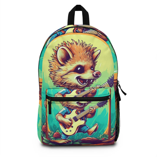 Hedgehog Stylish Culture Band Music Graphic Backpack