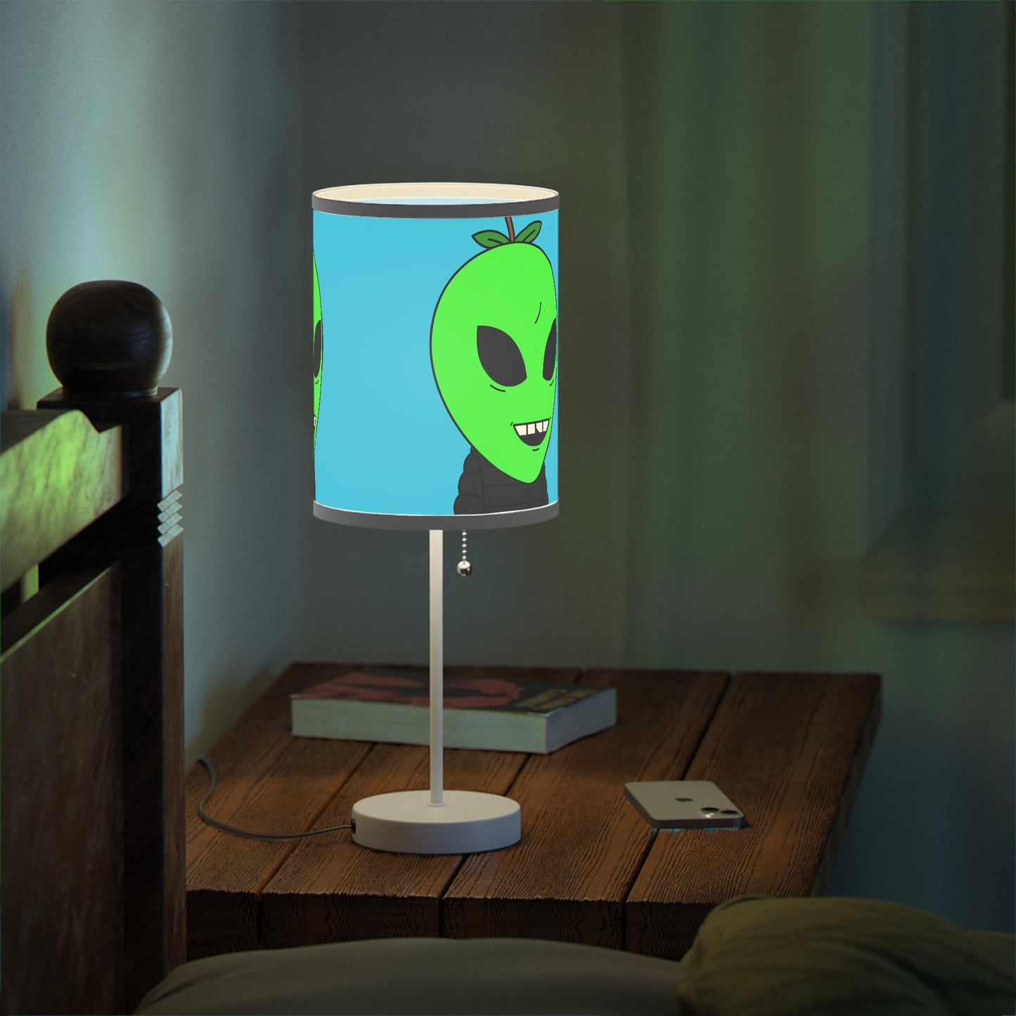 Green Apple Alien Lamp on a Stand, US|CA plug