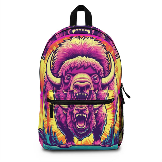 Buffalo American Bison Graphic USA Style Backpack