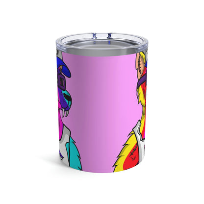 Werewolve Tiedye Rainbow Wolf Tumbler 10oz