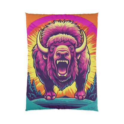 Buffalo American Bison Graphic USA Style Comforter