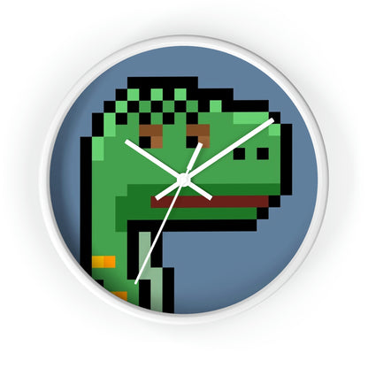 Dinosaur Dino Pixel Wall clock