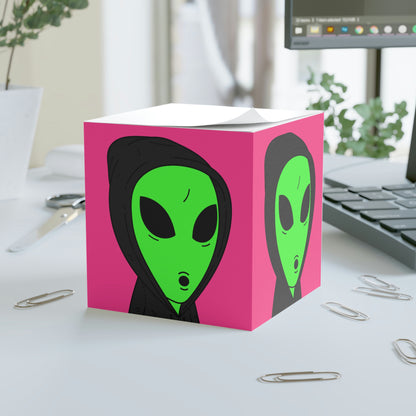 Anonymous Anon Alien Cubo de notas para visitantes 