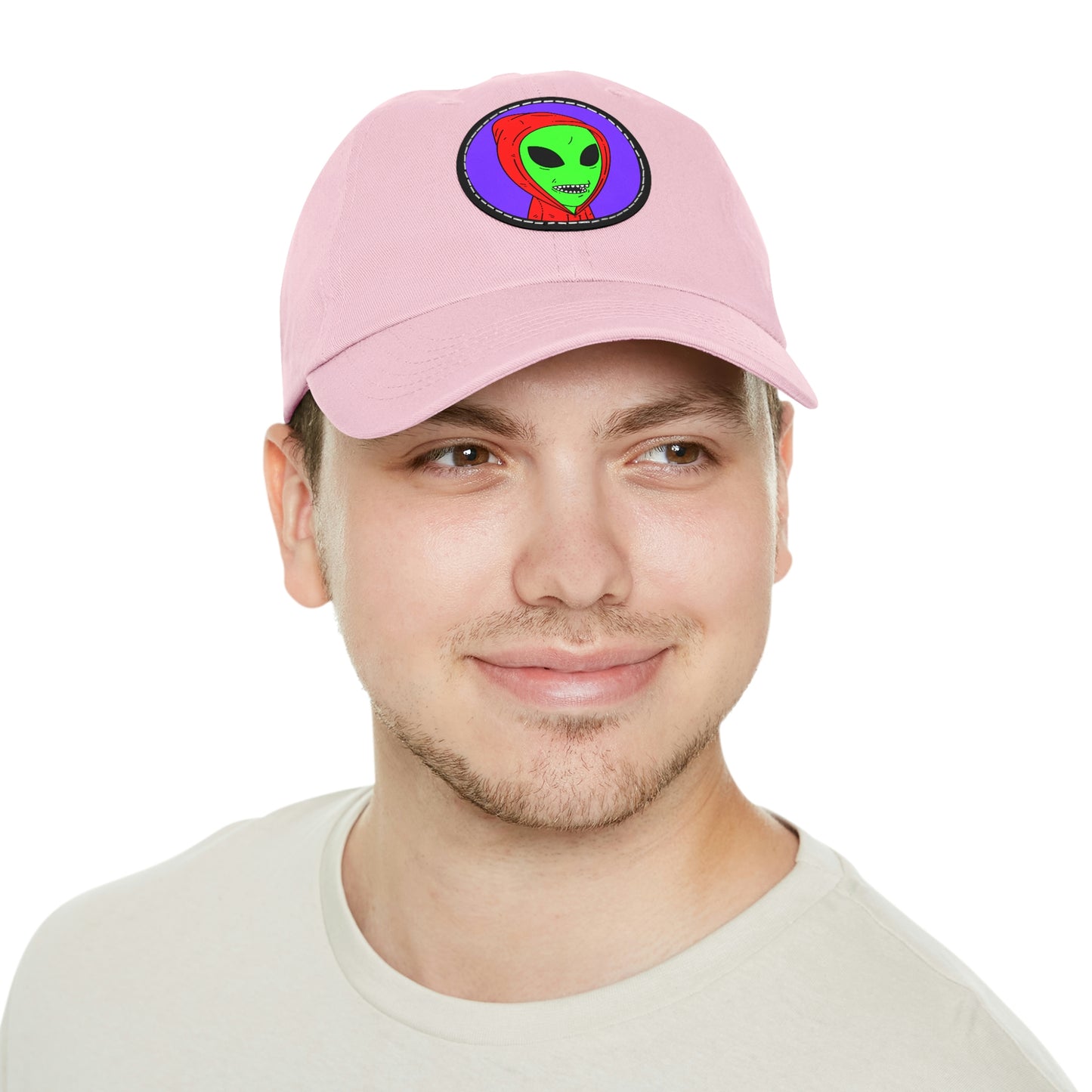 Alien Anonymous Visitor Dad Hat with Leather Patch (Round)