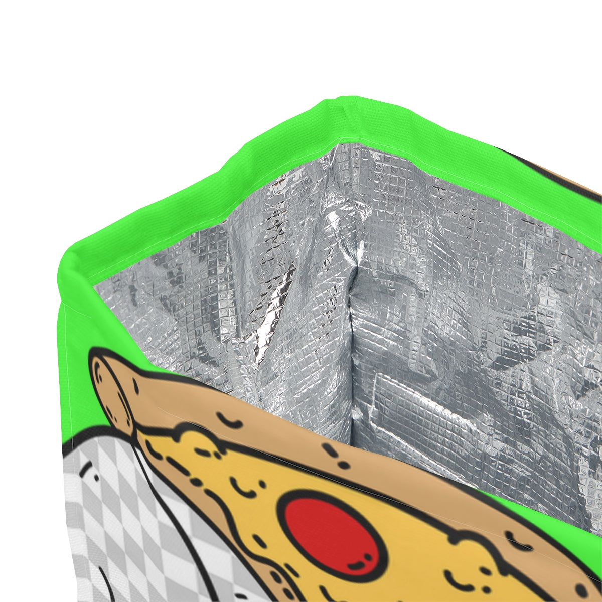 Knive Peppe Pizza Viz Wiz Armored White Future Alien Cyborg Machine Visitor Polyester Lunch Bag