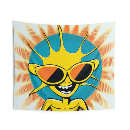 Alien Sunshine Anime Cartoon Style Indoor Wall Tapestries