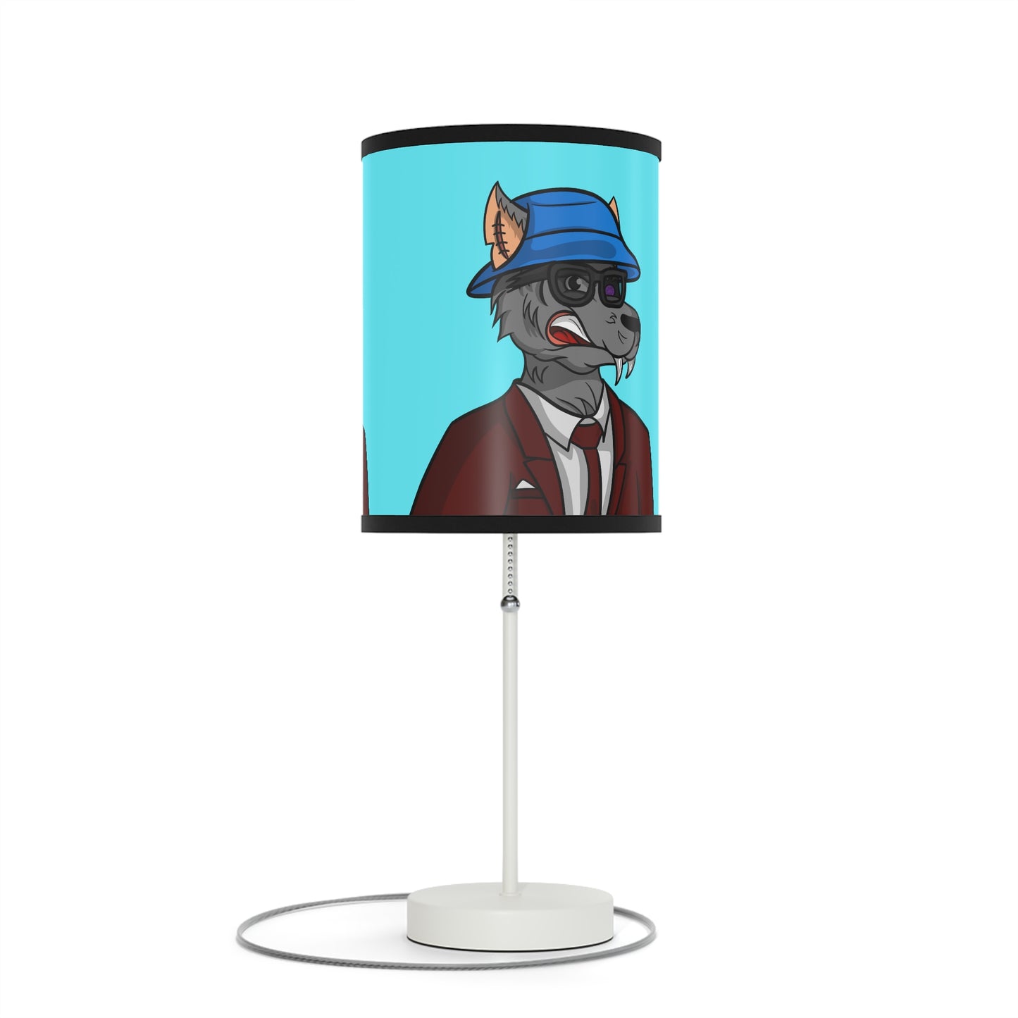 Maroon Suit Business Werewolf Lamp on a Stand, US|CA plug