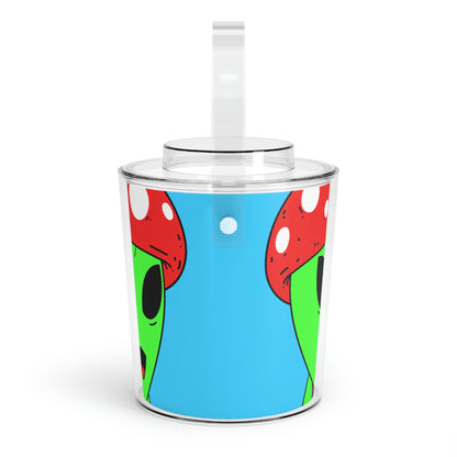 Red Mushroom Head Green Alien Purple Visi sport Jersey Visitor Ice Bucket with Tongs