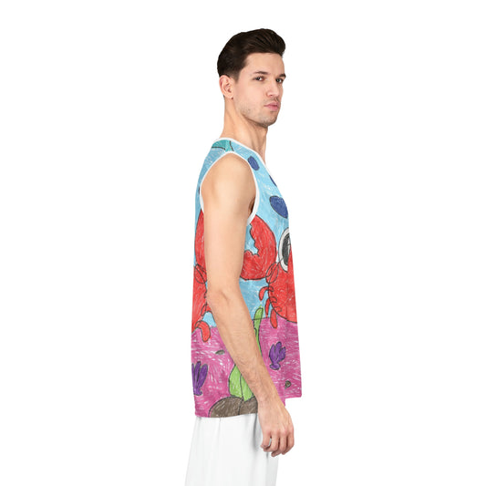 Lobster Crab Graphic Sea Lovers Basketball Jersey (AOP)