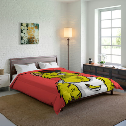 Top Hat Werewolve Cyborg Wolf Graphic Comforter