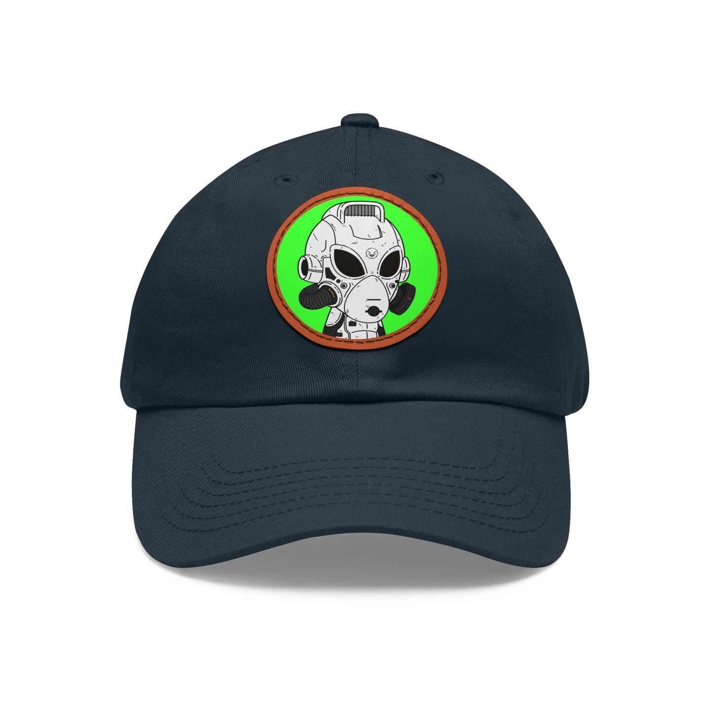 Alien LOL Visitor Dad Hat with Leather Patch (Round)