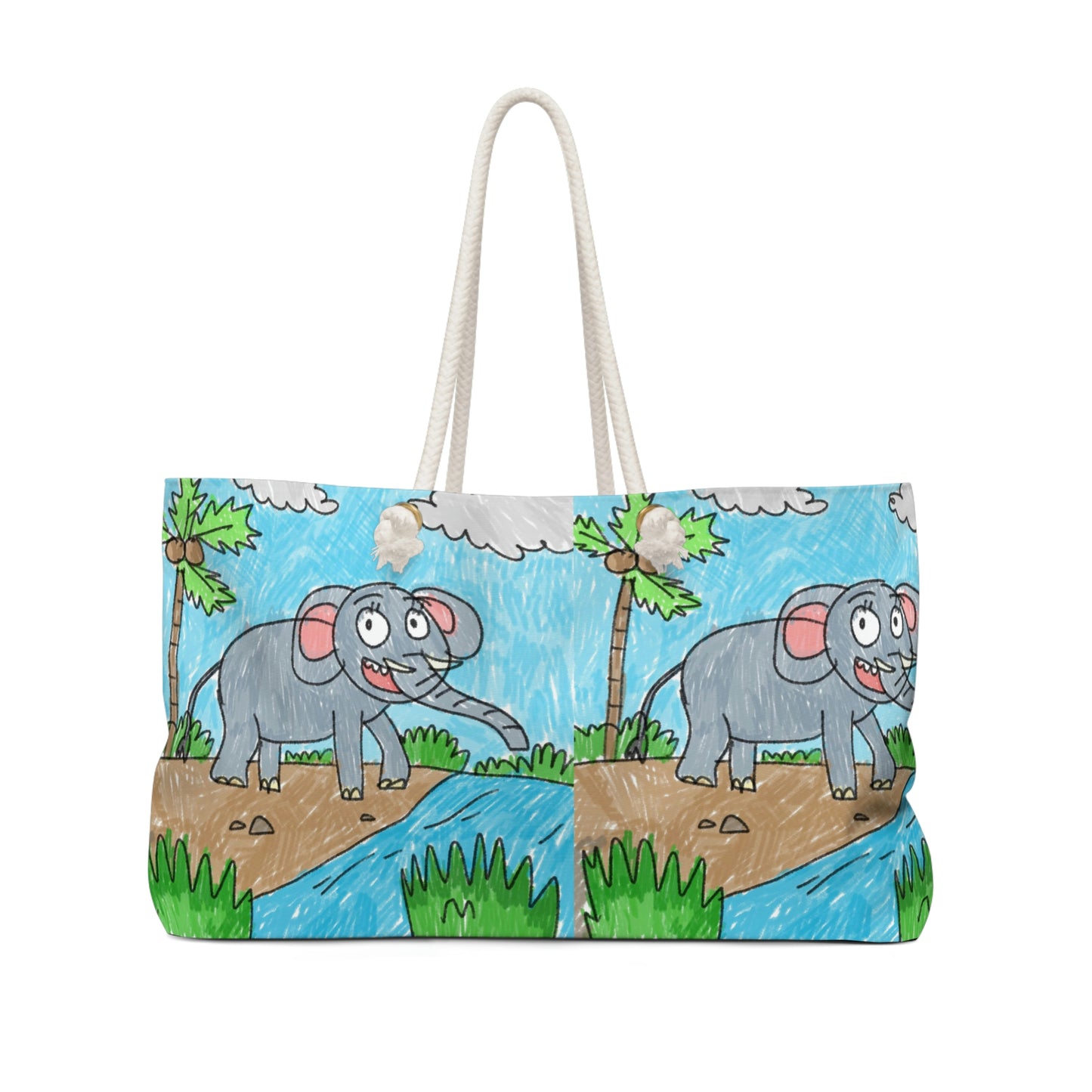 Elefante Elephant King Safari Animal Weekender Bag