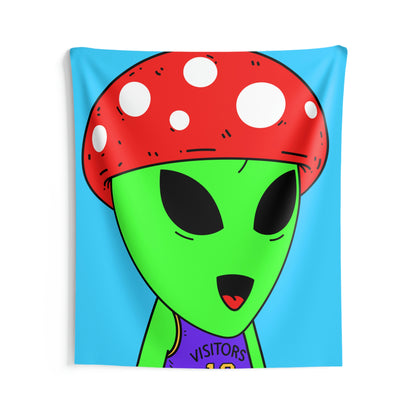 Healthy Sport Jersey Mushroom Alien Indoor Wall Tapestries