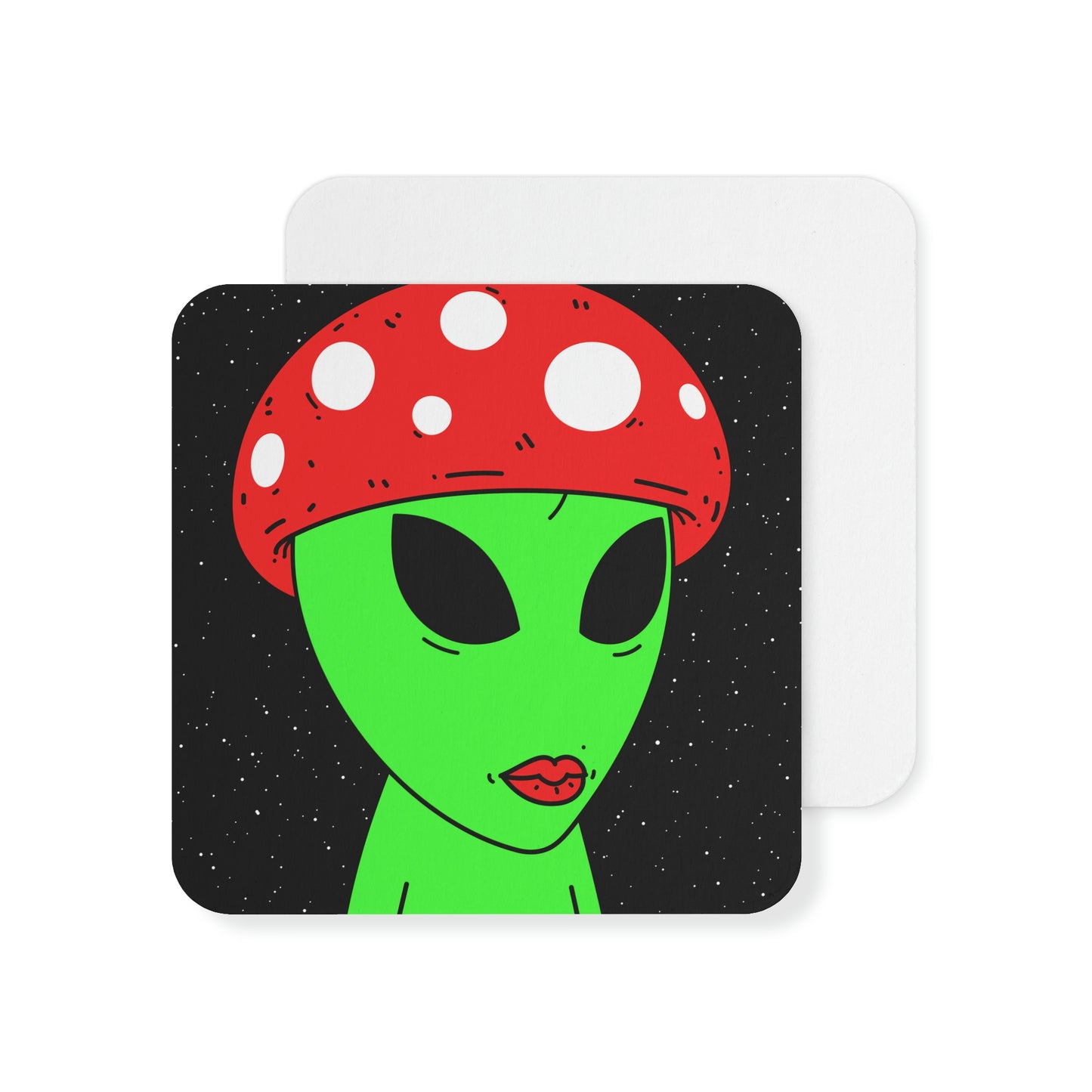 Mushroom Galaxy Alien Star Coasters (50, 100 pcs)