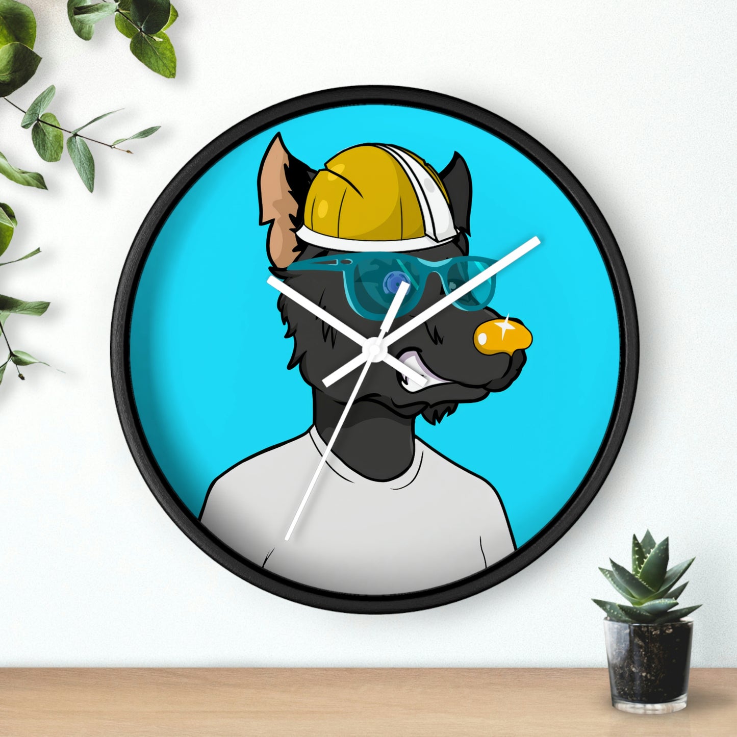 Gold Standard Wolf Werewolve Wall clock