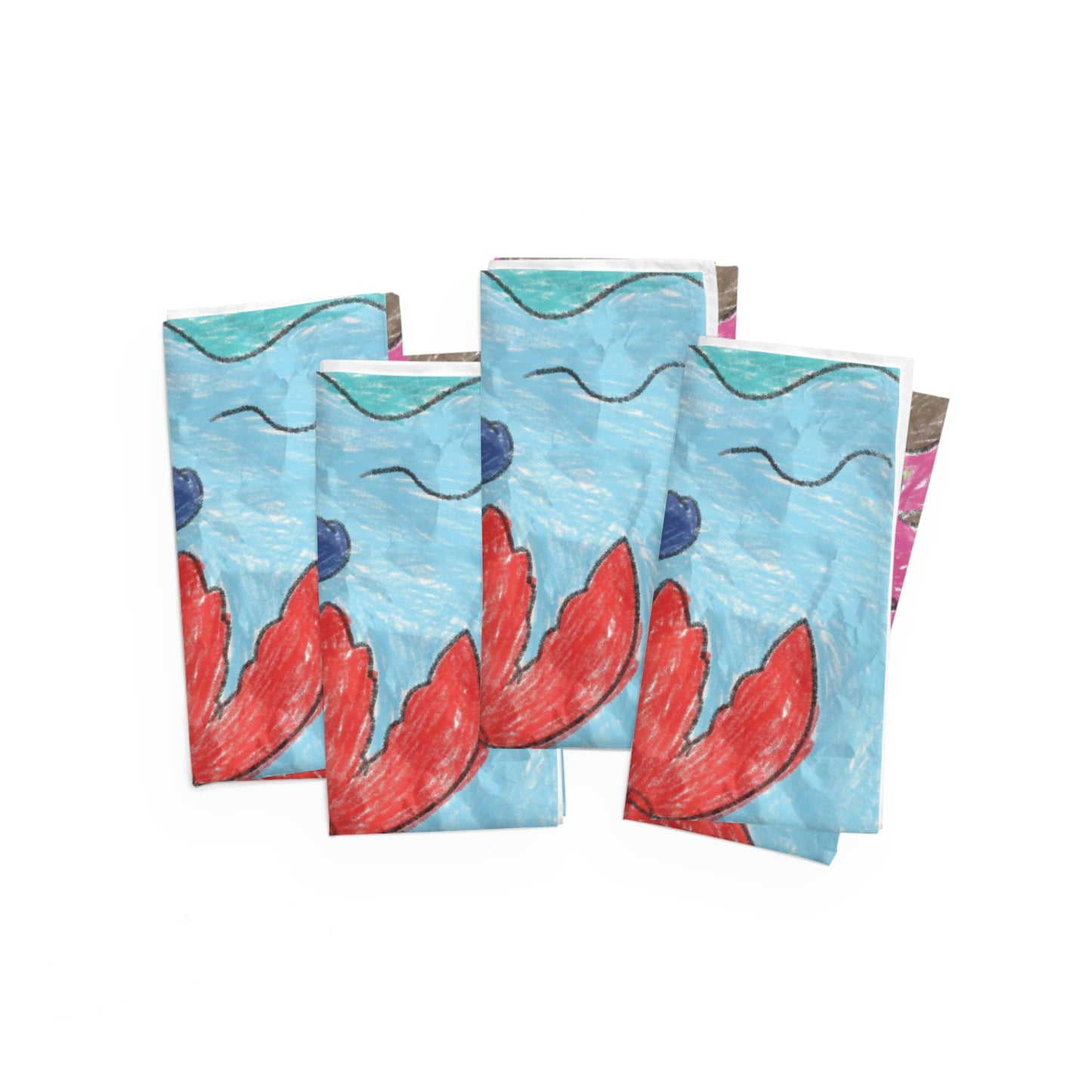 Lobster Crab Graphic Sea Lovers Napkins