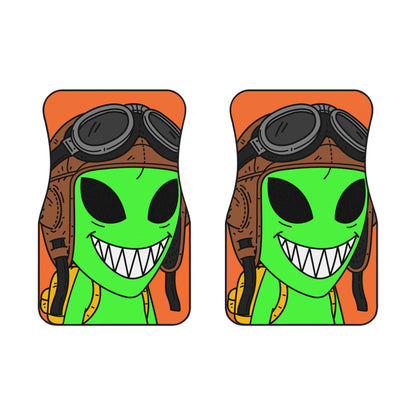 Space Force Aviator Alien Visitor Car Mats (2x Front)