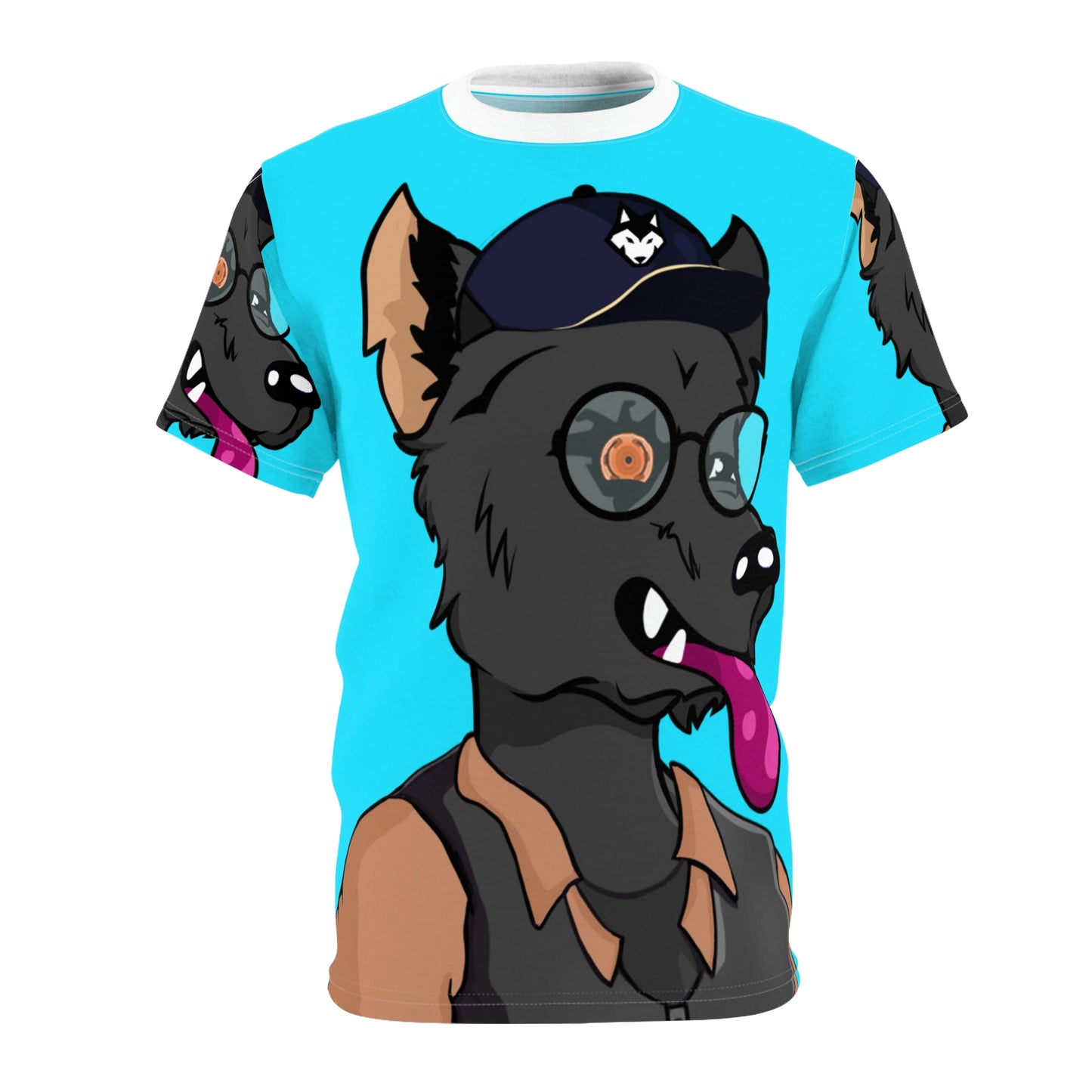 Werewolf Detective Wolve Digital Art Unisex AOP Cut & Sew Tee