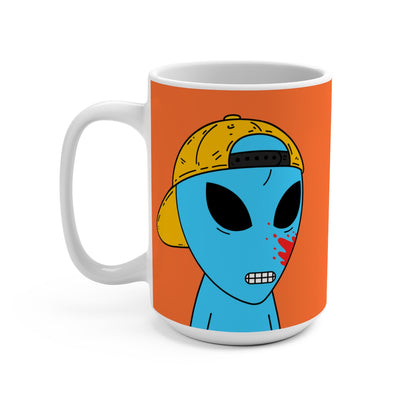 Blue Blooded Visitor Alien Mug 15oz