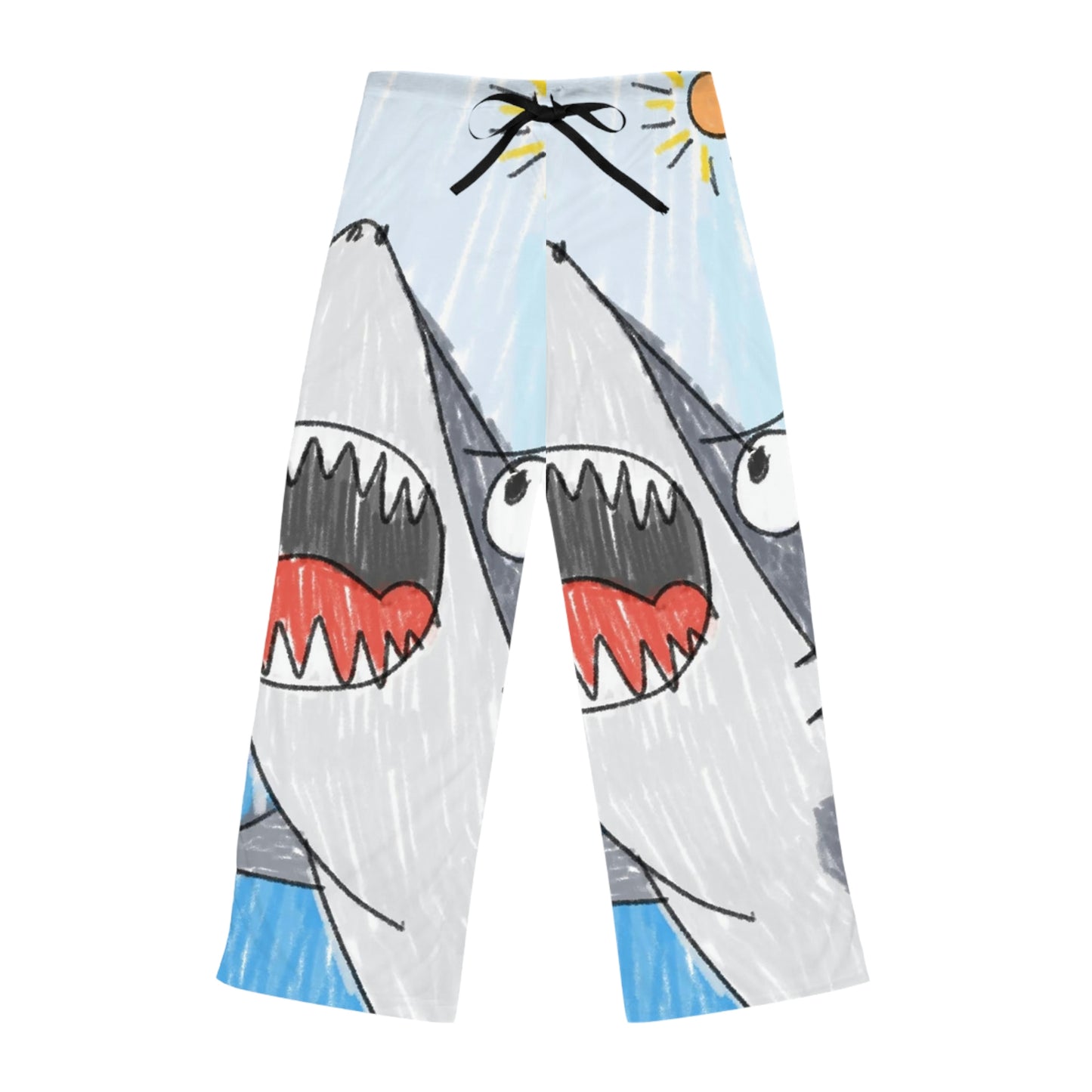 Shark Jaw Teeth Attack Ocean Sea Creature Women's Pajama Pants (AOP)