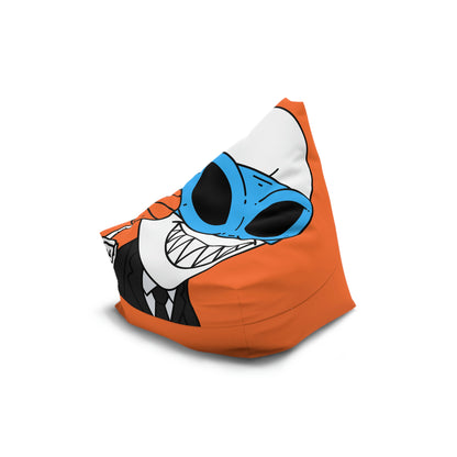 Alien BBall Sport Ninja Mask Orange Basketball Bean Bag Chair Cover