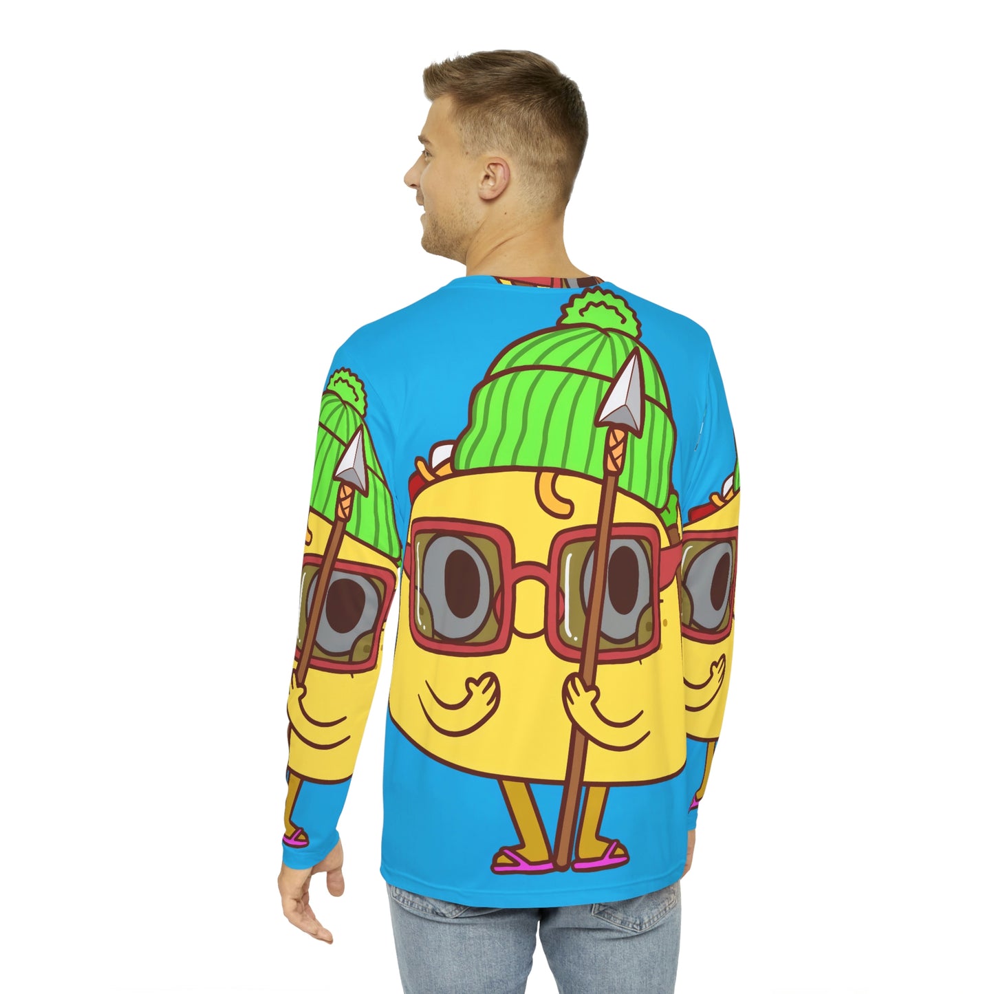 Tribal Taco Men's Long Sleeve AOP Shirt