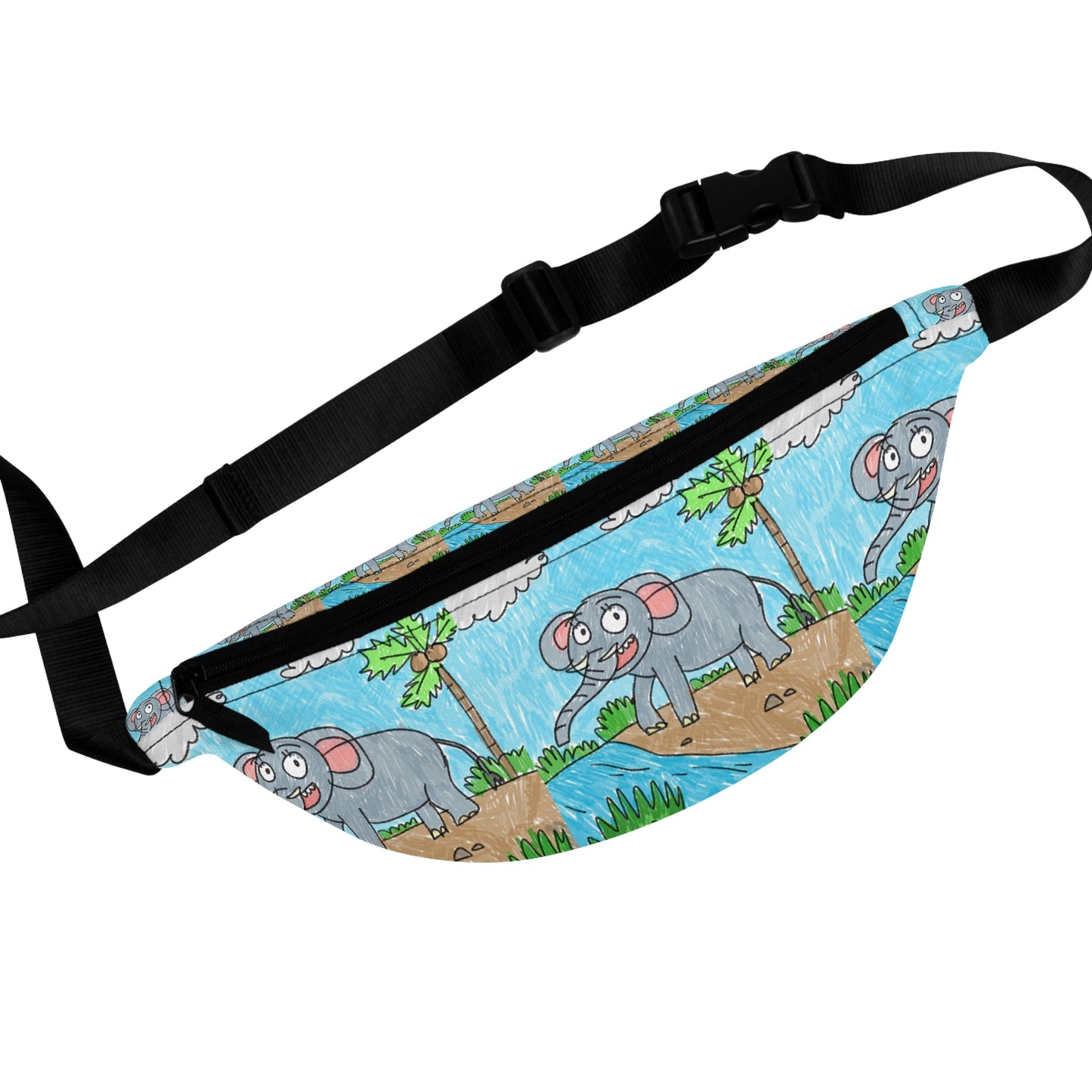 Elefante Elephant King Safari Animal Fanny Pack