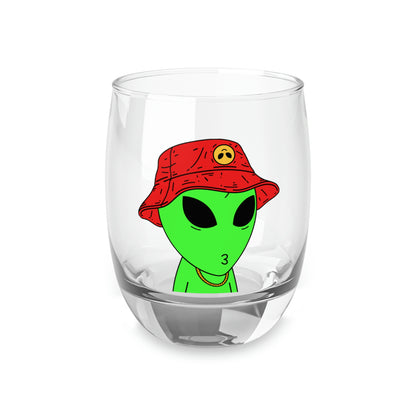 Alien Hipster Whiskey Glass