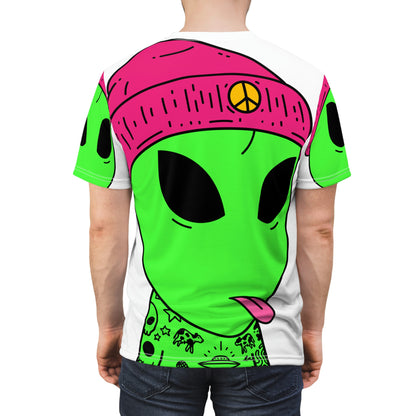 Tattoo Art Alien Tattoist Designer Galactic Visitor Unisex AOP Cut & Sew Tee