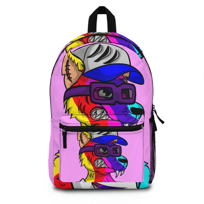 Hombre lobo Tiedye Rainbow Wolf Mochila