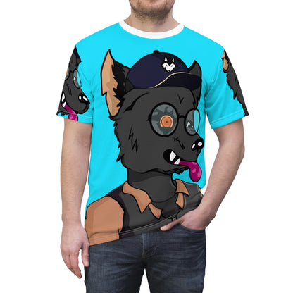 Werewolf Detective Wolve Digital Art Unisex AOP Cut & Sew Tee